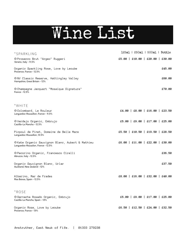 Drinks The Dreel Tavern Anstruther, Fife